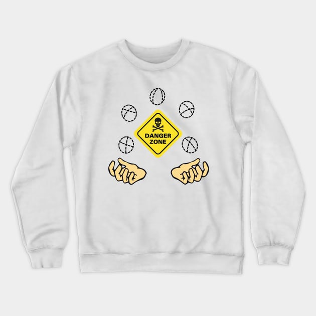 The Office Deangelo Prepare To Go Into The Danger Zone Juggling Crewneck Sweatshirt by felixbunny